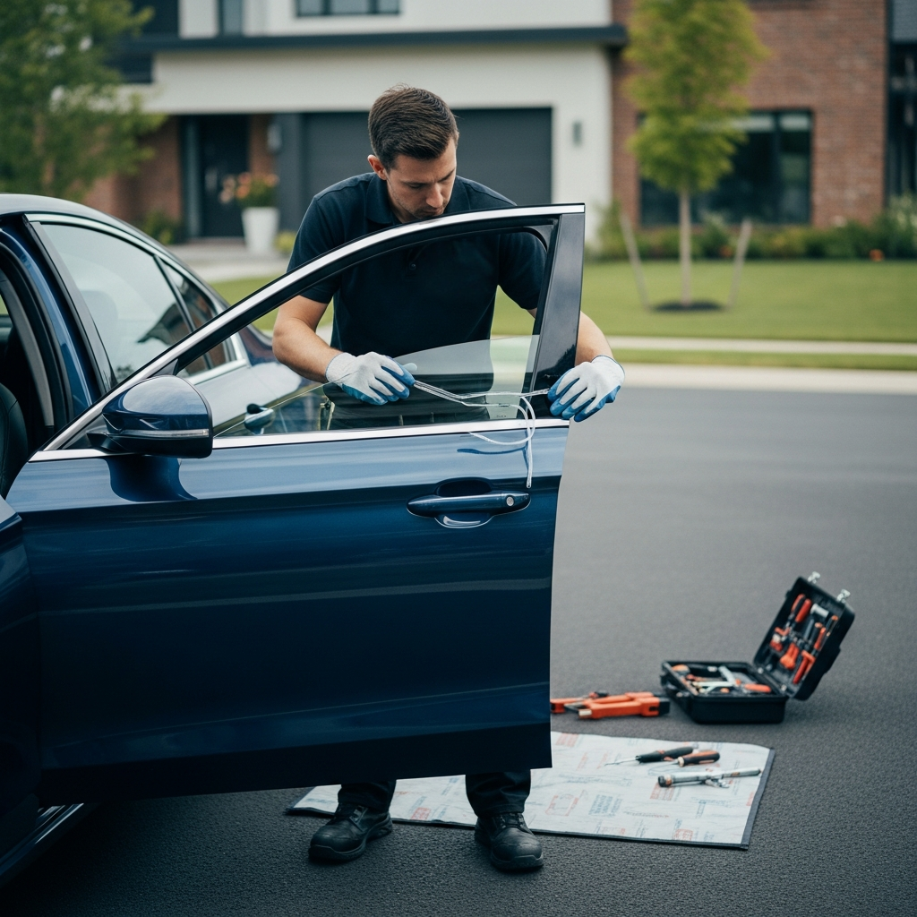 Remplacement de vitre latérale avec Wash & Glass
