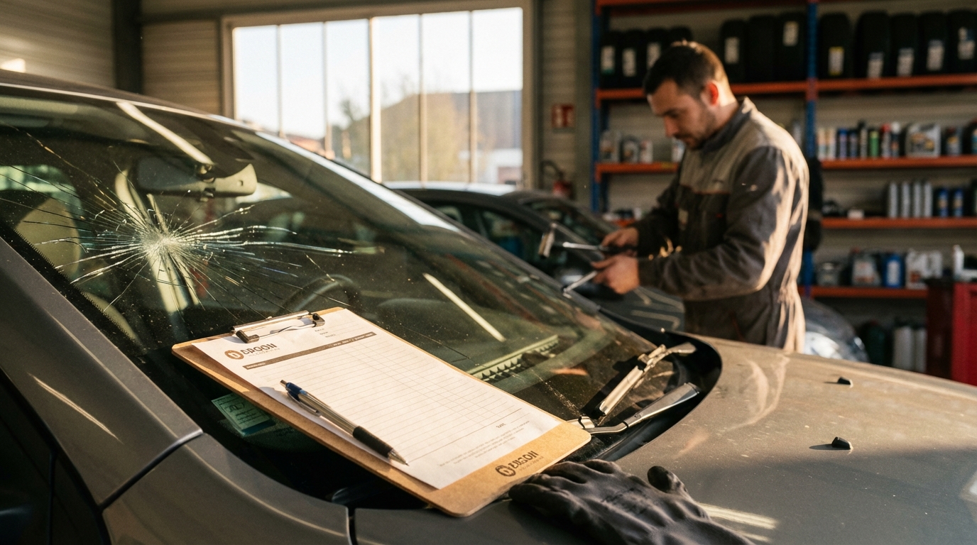 Formulaire de déclaration de sinistre bris de glace pour remplacement de pare-brise