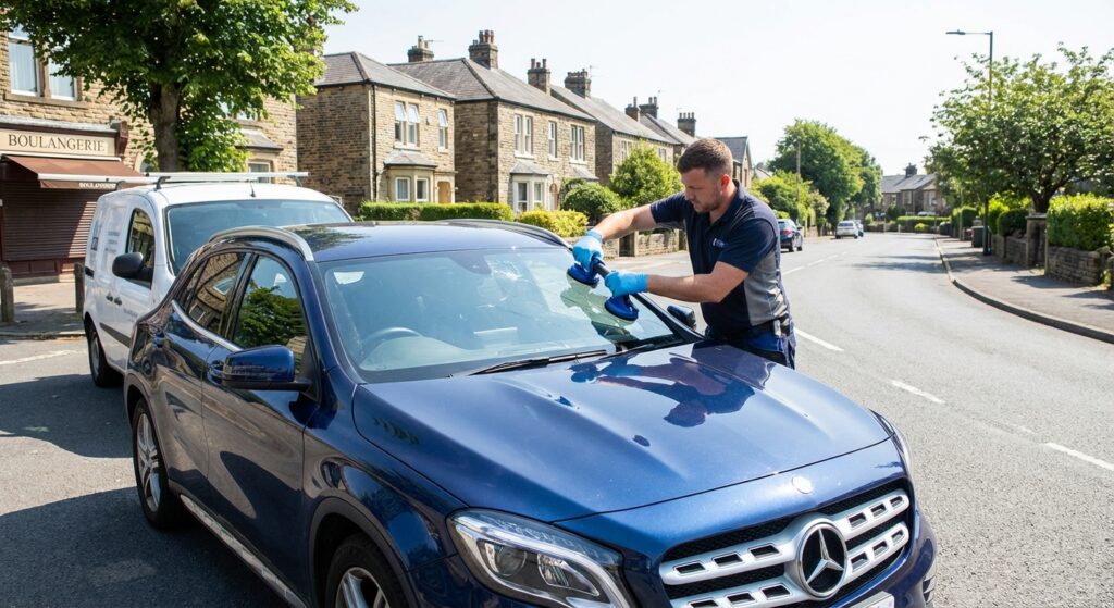 Remplacement de pare-brise en cours Carrières-sous-Poissy