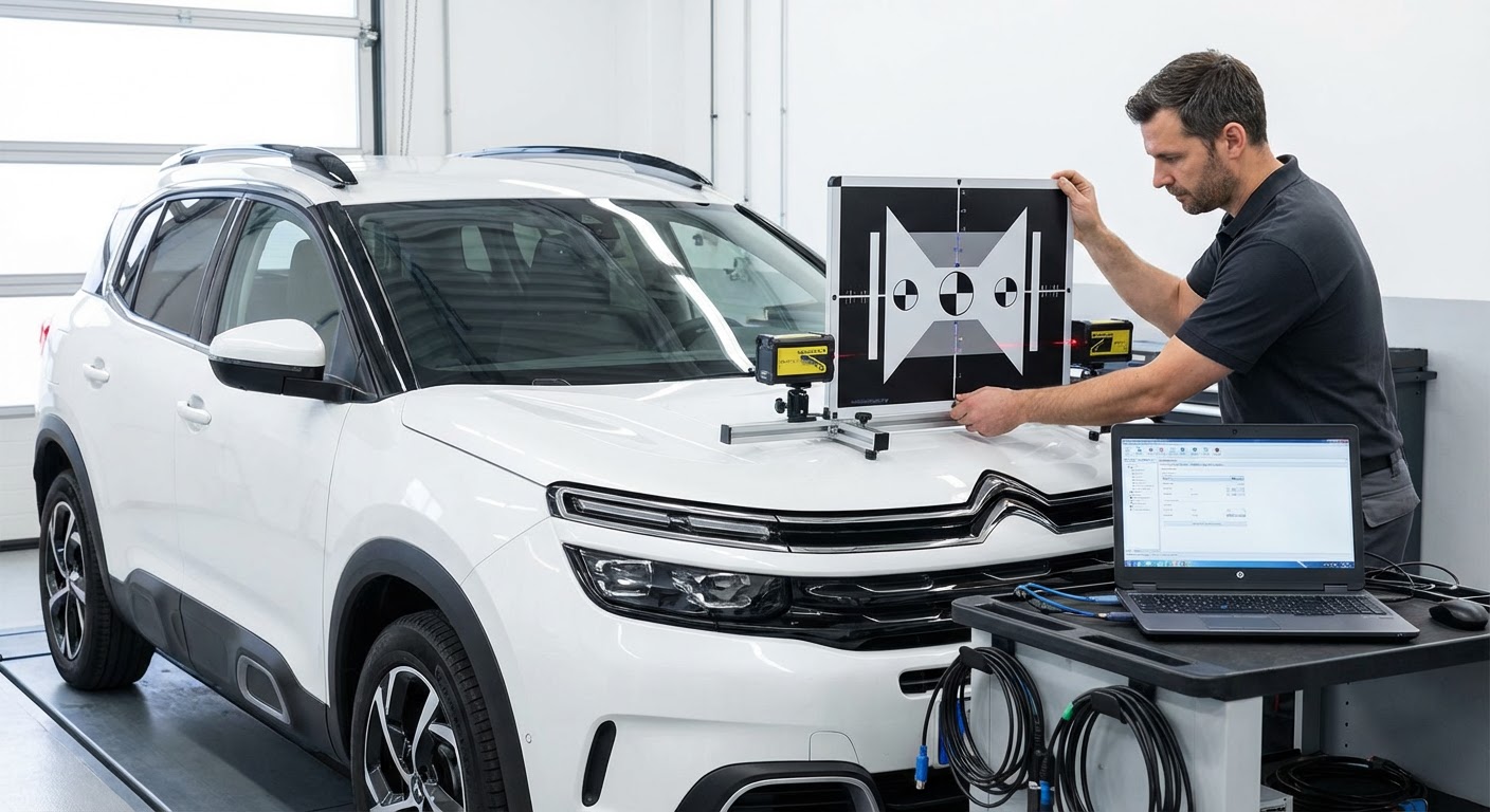 Recalibrage caméra ADAS après remplacement